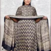 Black & Beige Elegance Handblock Modal Suit