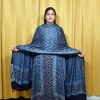 Elegant Blue Ajrakh Print Modal Suit with Dupatta